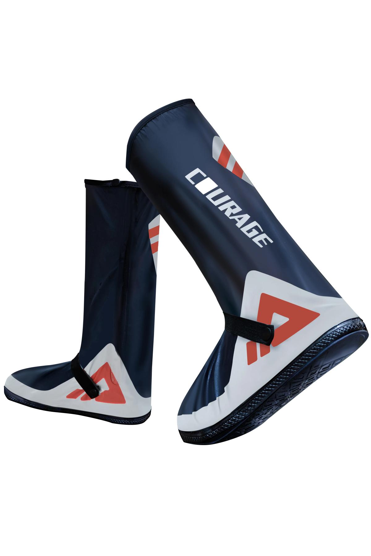 Adult High-Top Rain Shoe Covers: Style & Protection